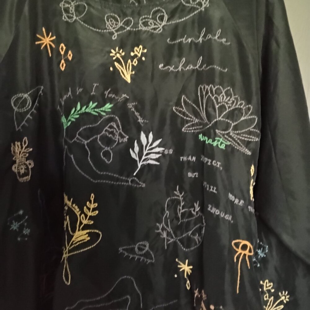 Johnny Was Calm silk top size xlarge